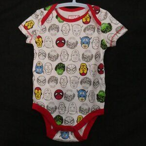 MARVEL Avengers Baby Boy Short Sleeve Bodysuit One-Piece 3-6M